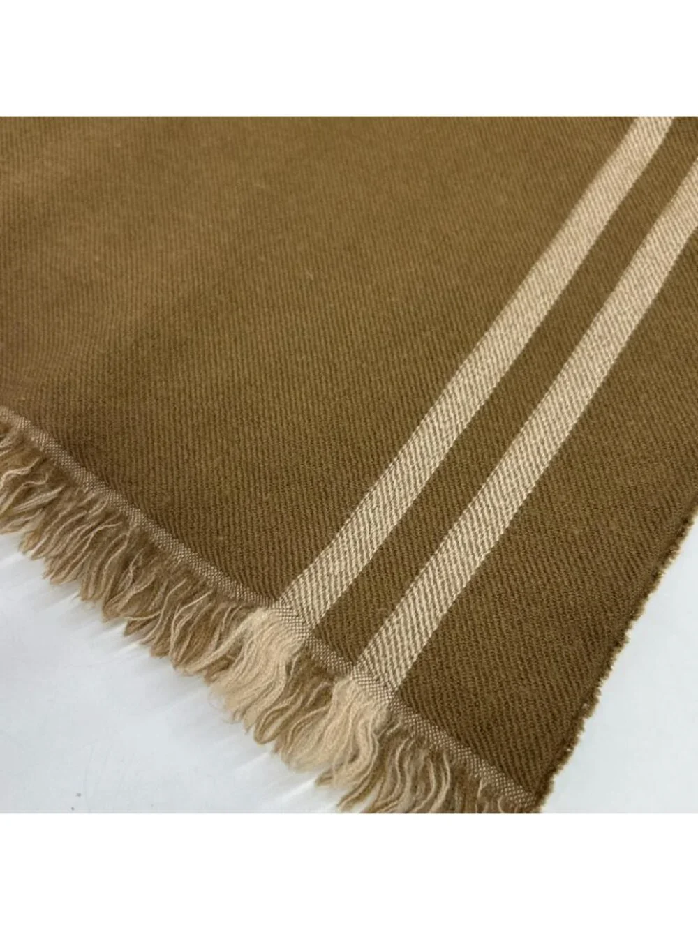 Gucci GG Pattern Fringe Wool Scarf